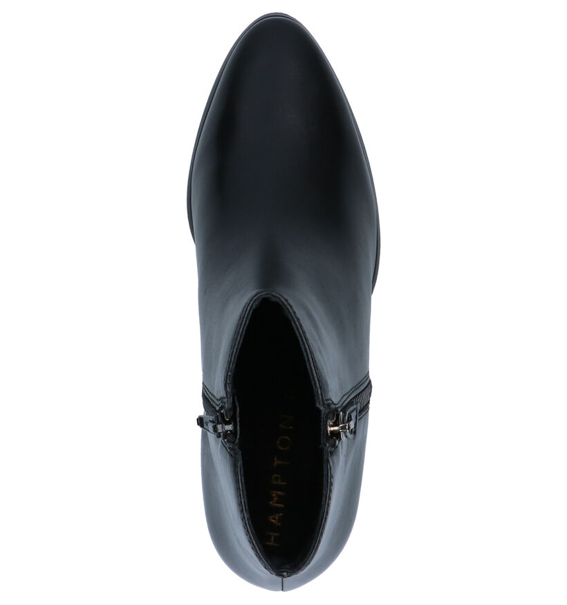 Hampton Bays Bottillons à talons en Noir en cuir (255154)