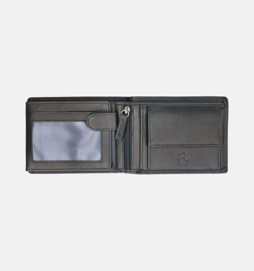 Euro-Leather Zwarte Portefeuille voor heren (381375)