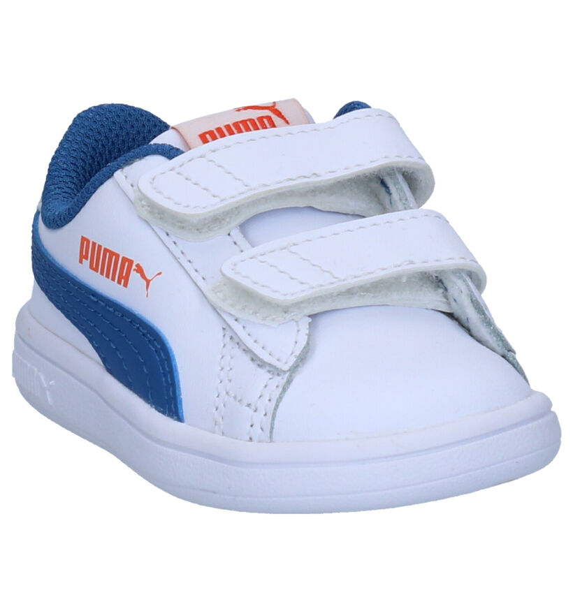 Puma Smash Witte Sneakers in kunstleer (265616)