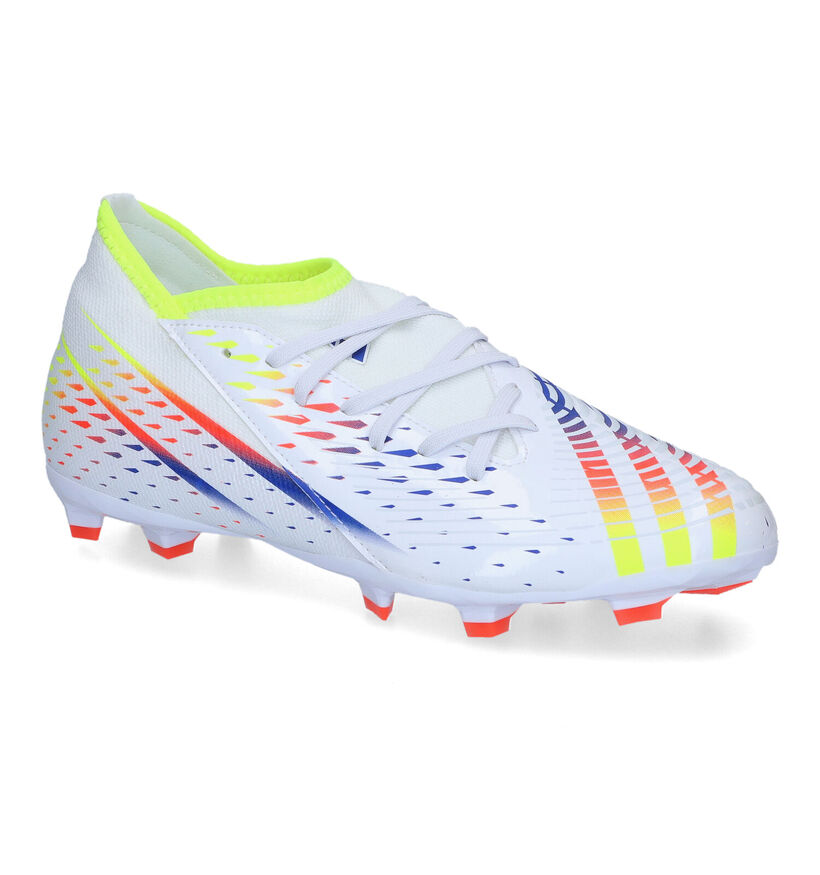 adidas Predator Edge Chaussures de foot en Blanc en simili cuir (325789)