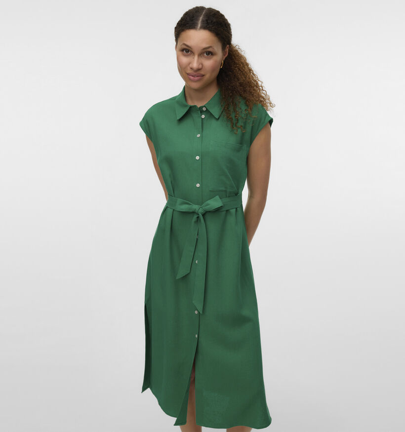 Vero Moda Mymilo Groene Hemdjurk voor dames (352139)