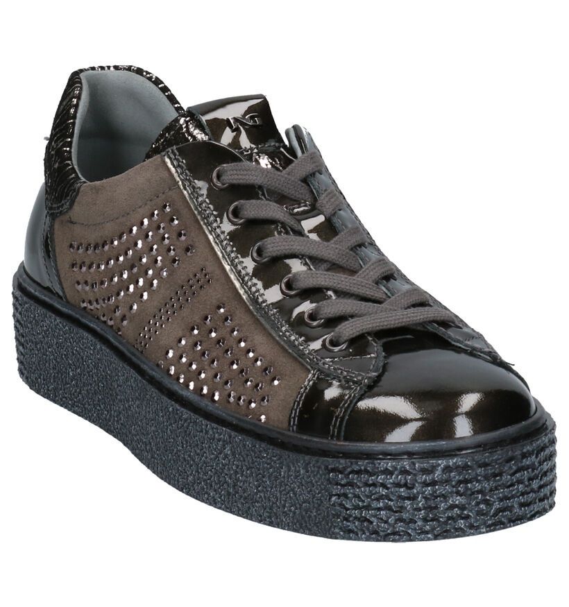 NeroGiardini Chaussures à lacets en Gris en daim (259807)