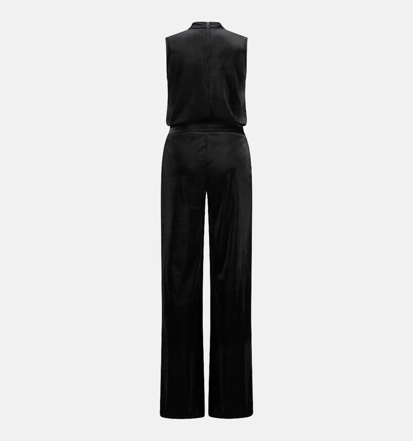 Expresso Choker neck jersey Zwarte Jumpsuit voor dames (351072)