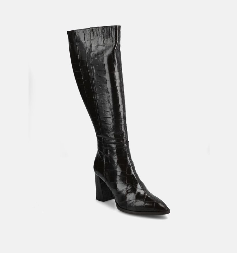 Wonders Donkerbruine Laarzen met Hoge Hak voor dames (381448)