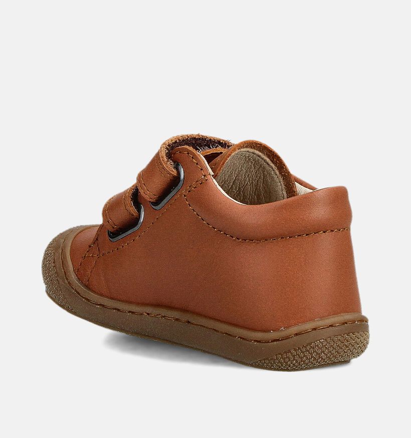 Naturino Cocoon Nappa Cognac Babyschoenen voor jongens, meisjes (364246) - geschikt voor steunzolen