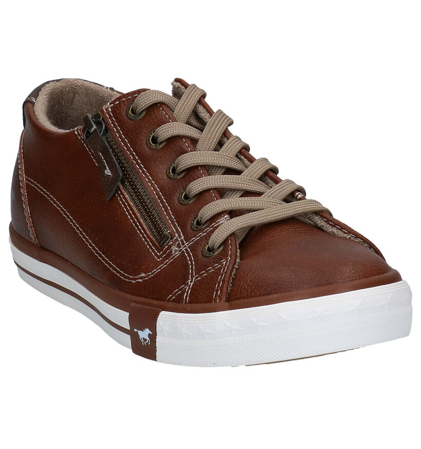 Mustang Baskets casual en Jaune ocre en simili cuir (313803)