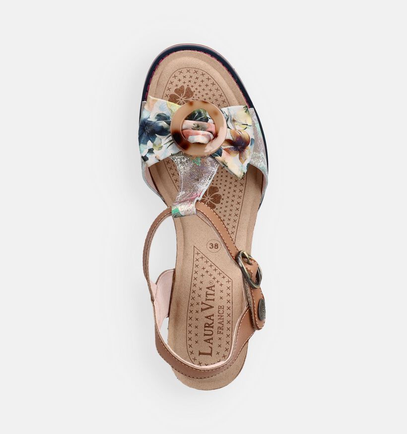 Laura Vita Dekbyo Sandales &agrave; talons en Marron pour femmes (373205)