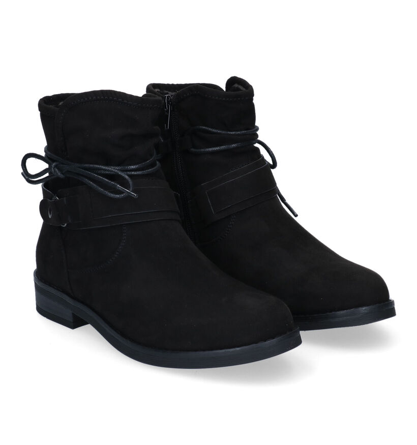 Signatur Bottines plates en Noir pour femmes (297956)