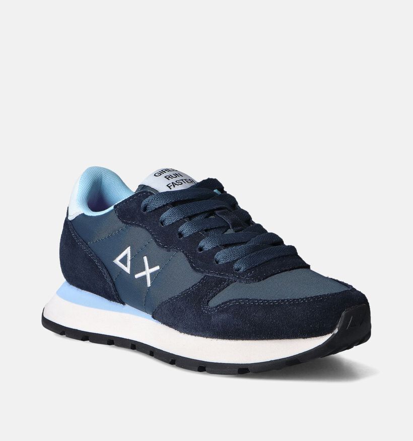 Sun68 Ally Solid Nylon Blauwe Sneakers voor dames (351694) - geschikt voor steunzolen