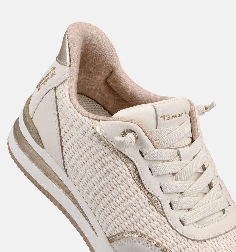 Tamaris Comfort Baskets en Beige pour femmes (367852) - pour semelles orthop&eacute;diques