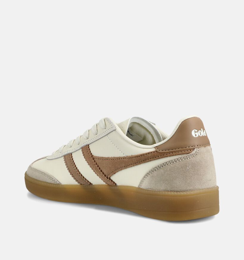 Gola Viper Leather Baskets casual en &Eacute;cru pour femmes (377146) - pour semelles orthop&eacute;diques