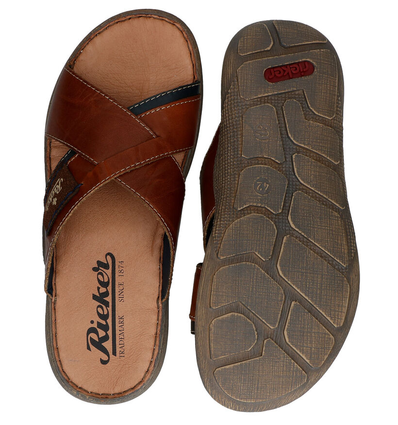 Rieker Bruine Slippers voor heren (354817)
