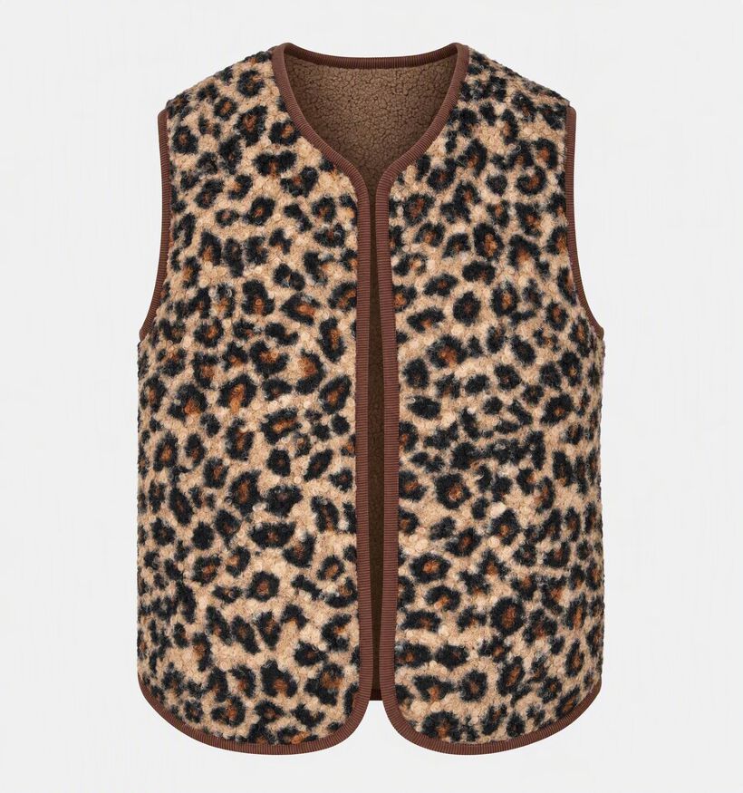 Deeluxe Original Azmira Bruine Gilet Leopard voor dames (382278)