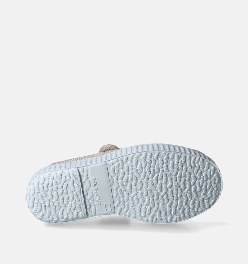 Cienta Beige Ballerina's met velcro voor meisjes (355430)