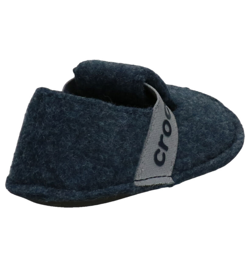 Crocs Classic Slipper Blauwe Pantoffels in wol (255716)