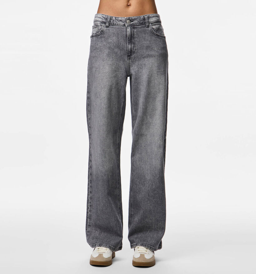 Pieces Silke Grijze Wide Leg Jeans voor dames (378359)