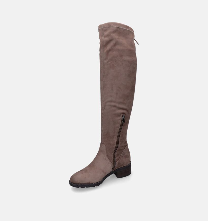 Tamaris Taupe Overknee Laarzen voor dames (315473)