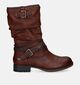 Mustang Bottes courtes en Cognac pour femmes (329642)