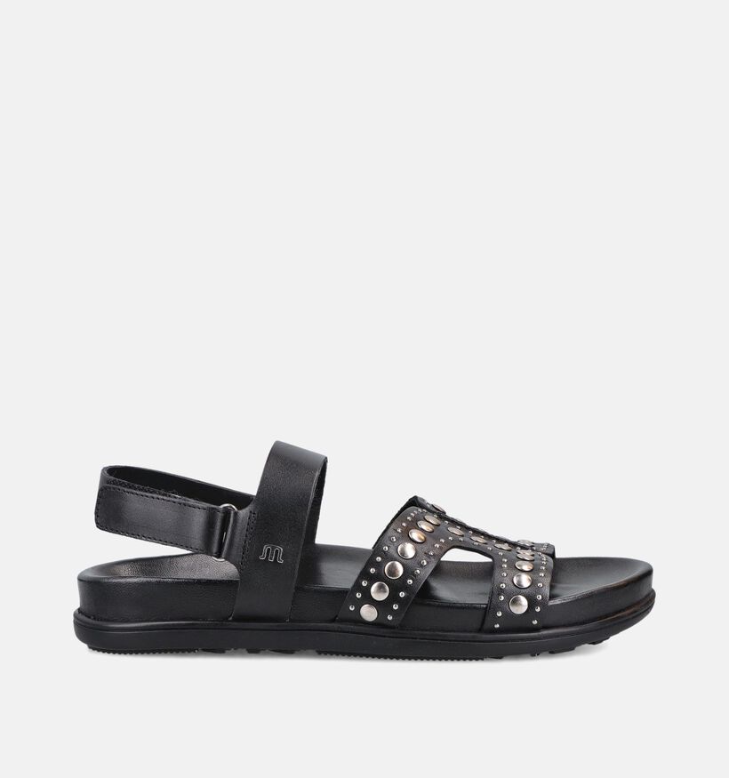 Maruti Elorai Sandales plates en Noir pour femmes (372343)