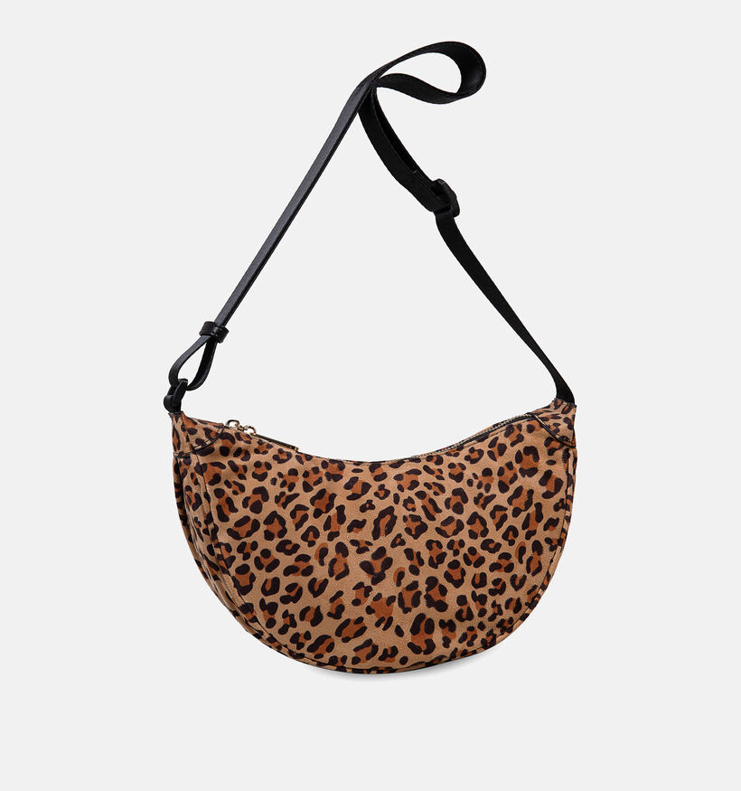 Laurent David Leopard Bruine Crossbody tas voor dames (358047)