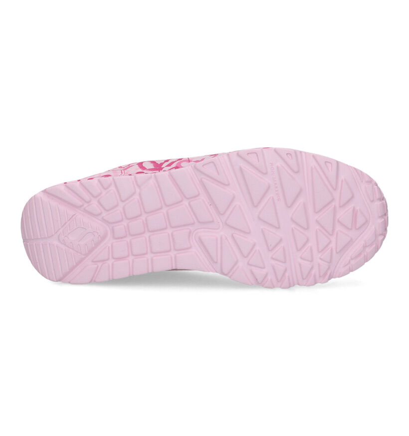 Skechers X J Goldkrown Uno Lite Baskets en Rose pour filles (334317)