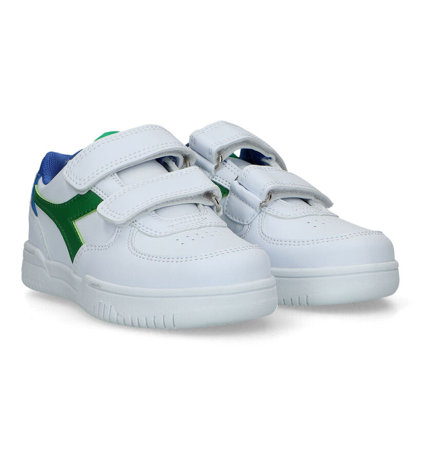 Diadora Magic Raptor Low PS Baskets en Blanc pour filles, garçons (336226)