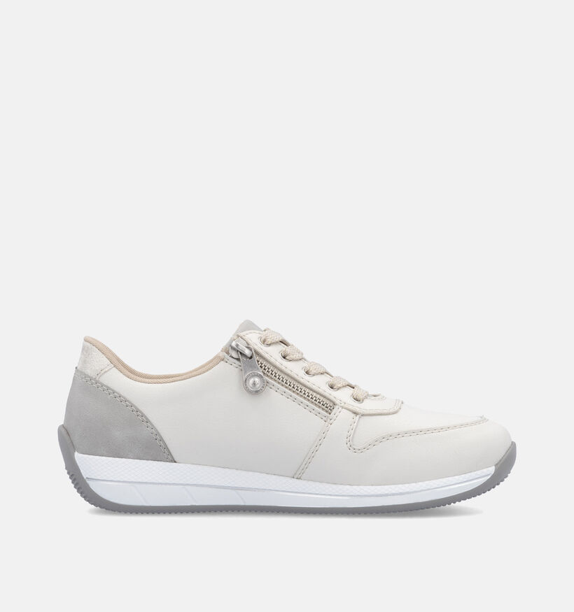 Rieker Ecru Veterschoenen voor dames (351228) - geschikt voor steunzolen