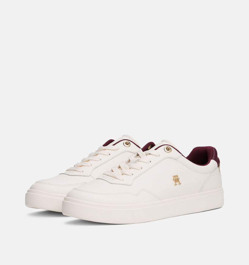 Tommy Hilfiger Elevated Court Baskets habillées en Blanc pour femmes (362366) - pour semelles orthopédiques