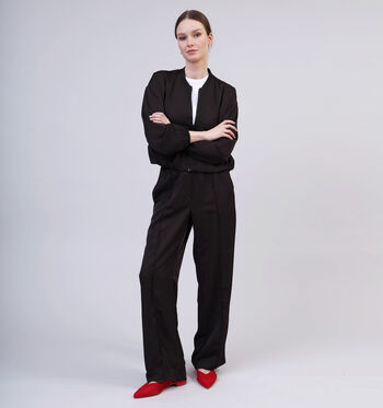 Vero Moda Pantalons Noir/Marron