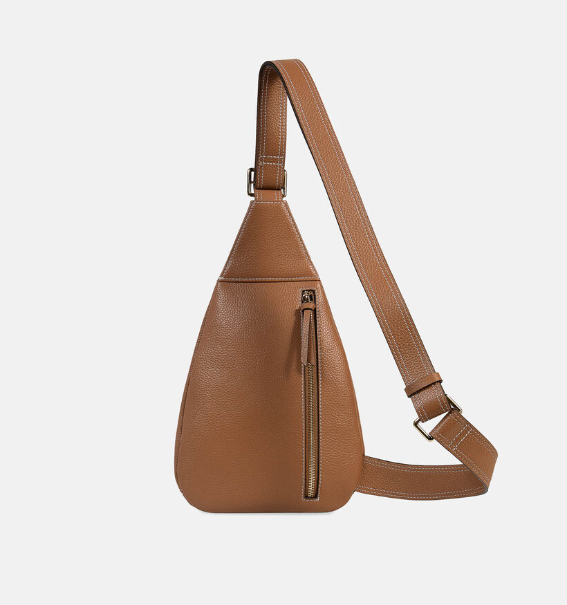 Crinkles Cognac Crossbodytas voor dames (373924)
