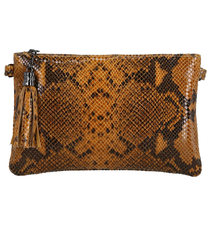 Hampton Bays Gele Crossbody Tas in leer (275631)