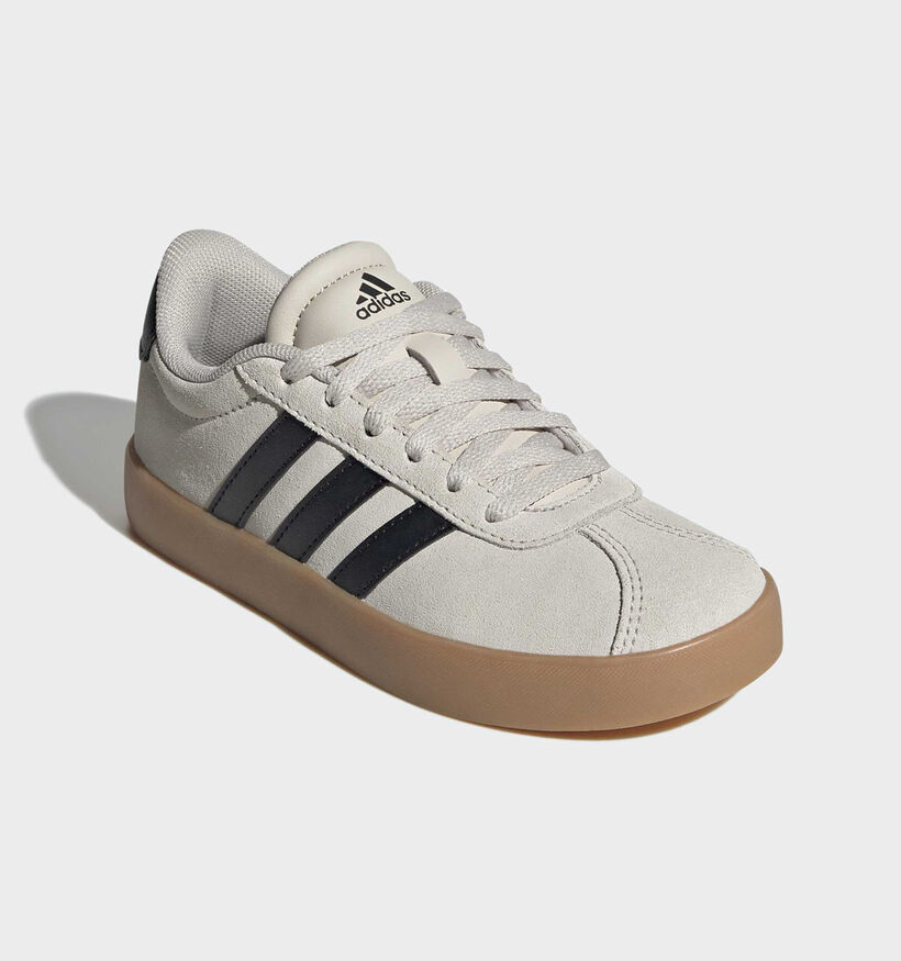 adidas VL Court 3.0 Donkergrijze Sneakers voor jongens, meisjes (366797) - geschikt voor steunzolen