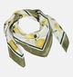 Vila x Loredana Scaffi Lemp Satin Witte/Groene Sjaal voor dames (375152)