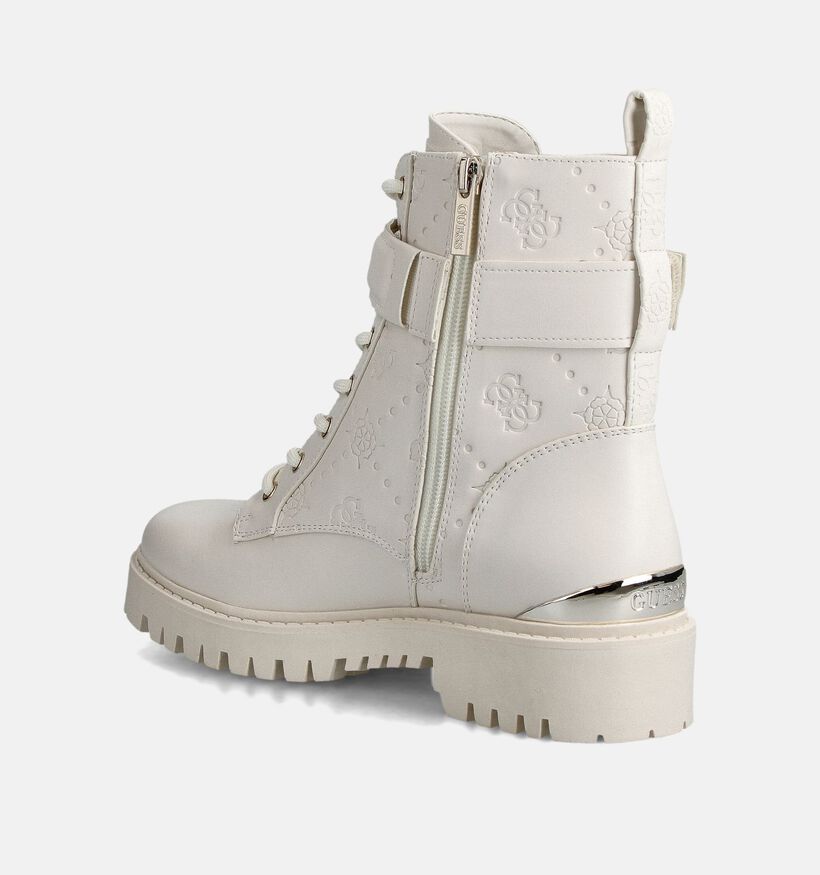 Guess Oranda Boots à lacets en Écru pour femmes (359540)
