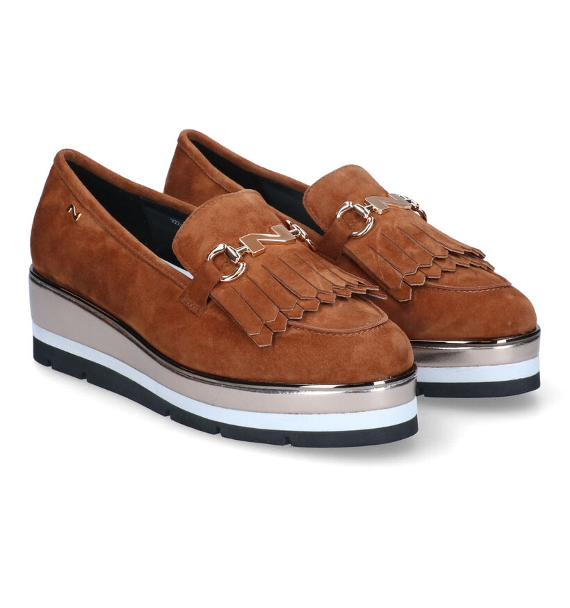 Nathan-Baume Chaussures à enfiler en Cognac pour femmes (315964)