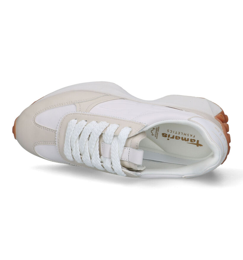 Fashletics Baskets casual en Beige pour femmes (320541) - pour semelles orthopédiques