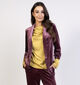 Pieces Bosella Velour Blazer en Bordeaux pour femmes (365856)