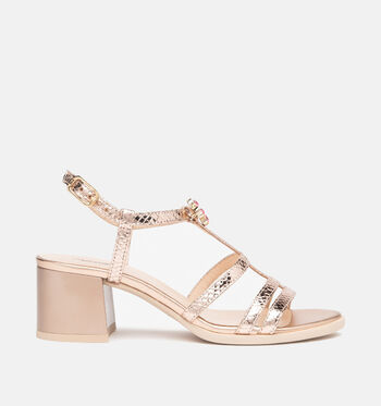 Sandales or rose