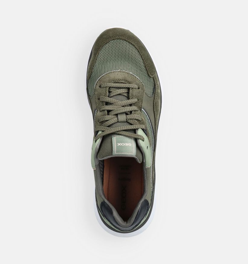 Geox Spherica Actif X1 Groene Sneakers voor heren (368008) - geschikt voor steunzolen