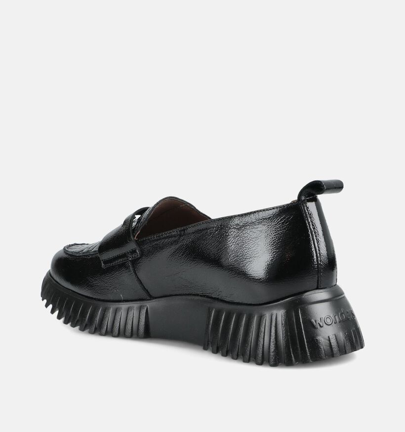 Wonders Zwarte Mocassins voor dames (381442) - geschikt voor steunzolen