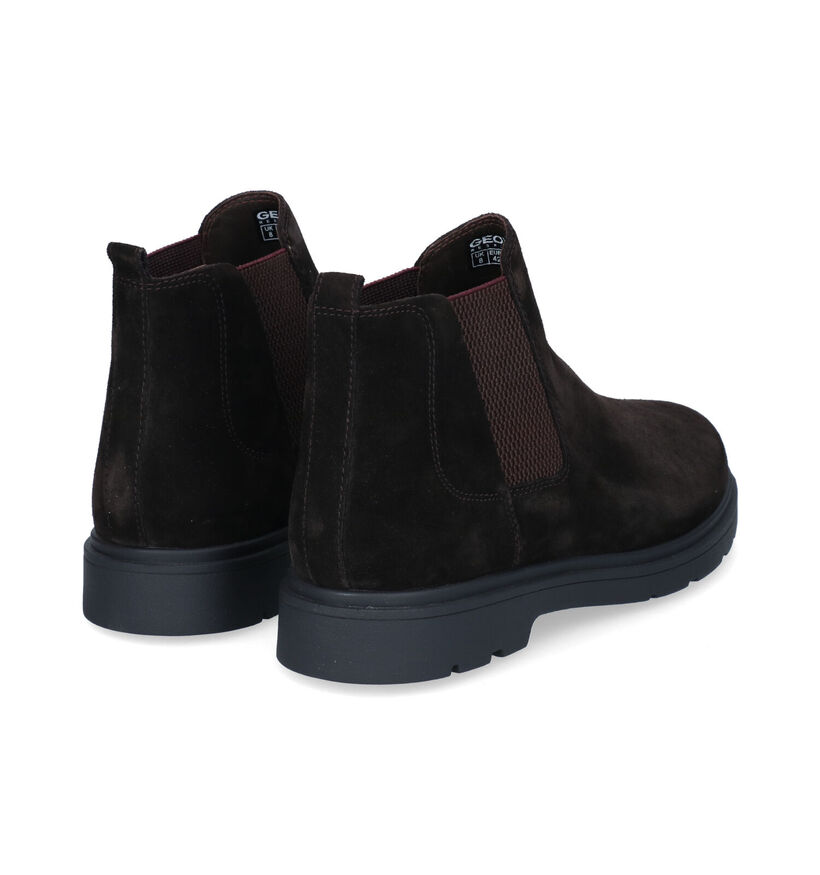 Geox Spherica Bruine Chelseaboots voor heren (313680) - geschikt voor steunzolen