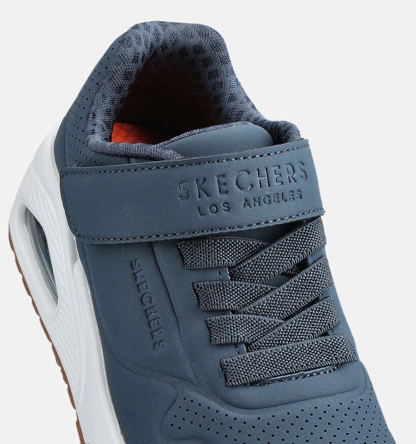 Skechers Uno Air Blitz Baskets basses en Bleu pour filles, garçons (360970) - pour semelles orthopédiques