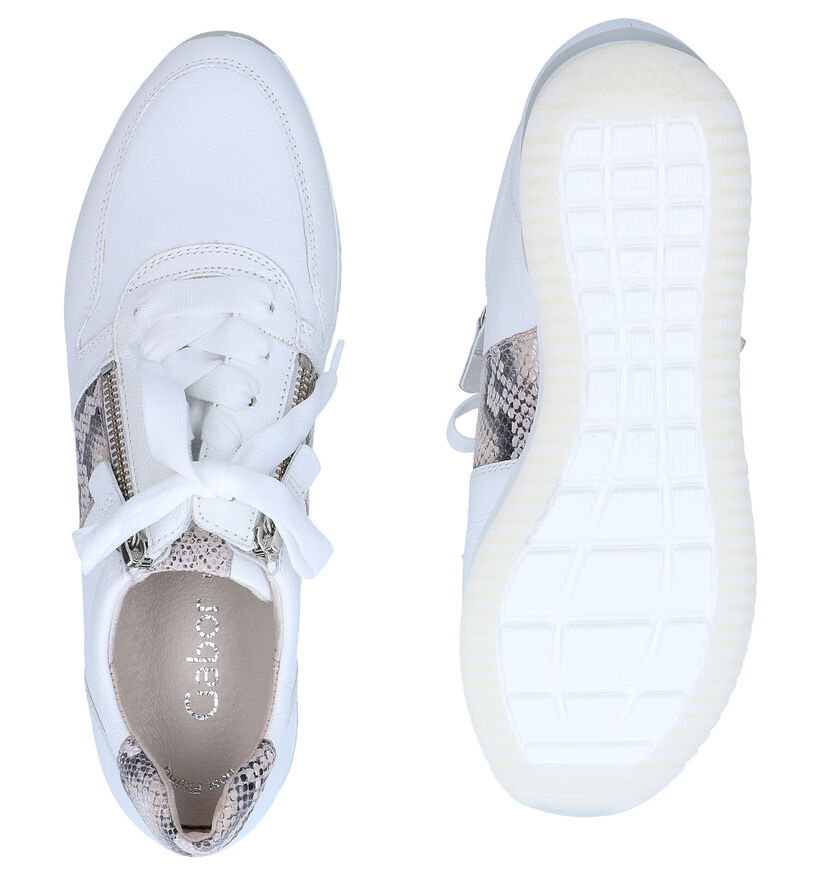 Gabor Best Fitting Chaussures à Lacets en Blanc en cuir (285034)