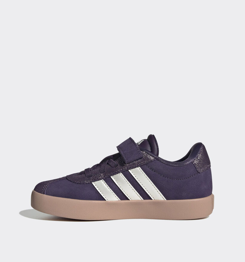 adidas VL Court 3.0 Paarse Sneakers voor meisjes (359697) - geschikt voor steunzolen