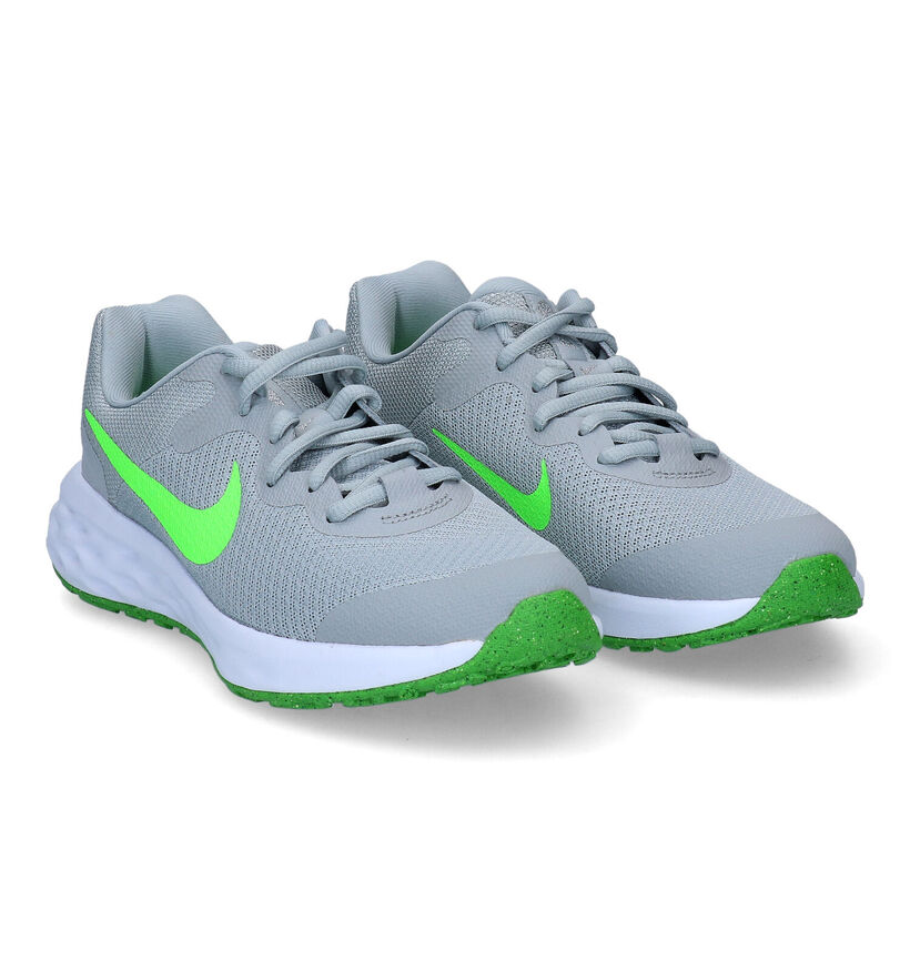 Nike Revolution 6 PS Grijze Sneakers voor jongens, meisjes (325377)