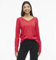 Vila Viril Pull en Rouge pour femmes (368082)