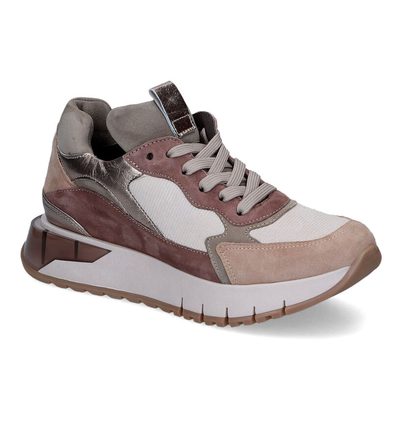 Softwaves Camel Sneakers in daim (316721)