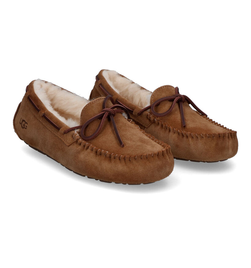 UGG Dakota Pantoufles en Cognac en daim (313755)