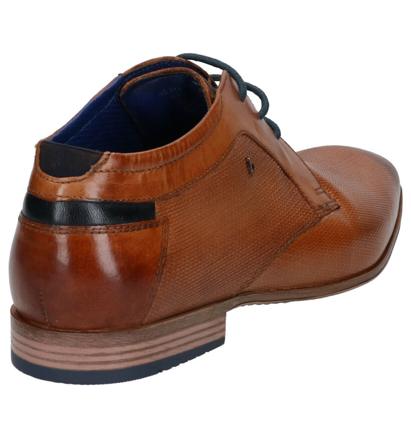 Bugatti Cognac Veterschoenen in leer (271433)