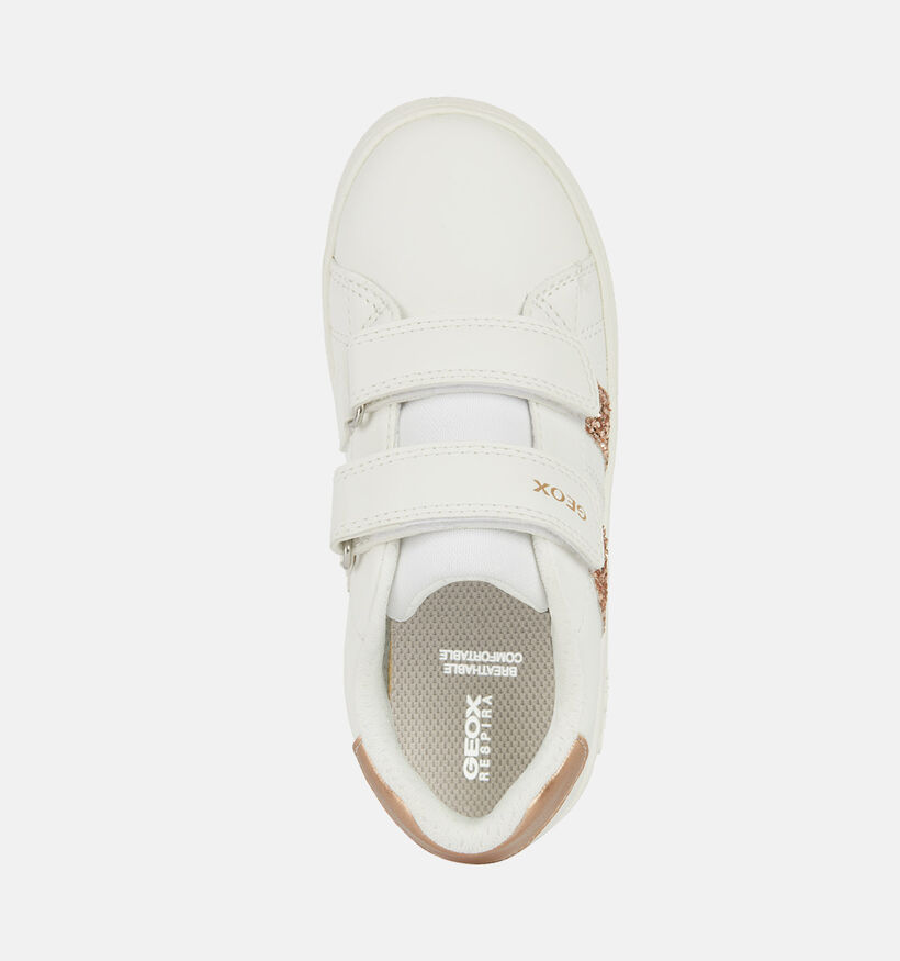 Geox Eclyper Witte Sneakers voor meisjes (351929) - geschikt voor steunzolen